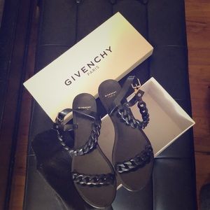 Givenchy black jelly sandals
